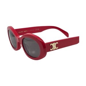 Celine Red Sunglasses with Gold Accent